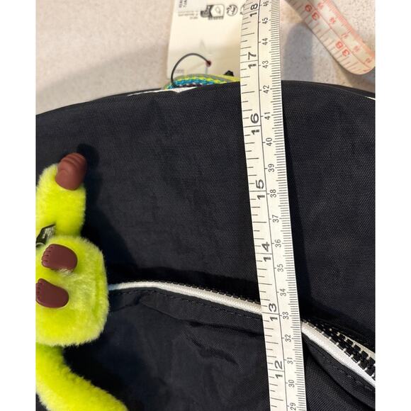 NWT Kipling Seoul Large Backpack True Black Rainbow Laptop Protection Authentic - Picture 12 of 12